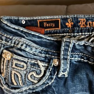 Ferry-Rock Revival women distressed jeans 31/33 gently worn